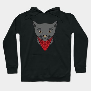 cat bandana Hoodie